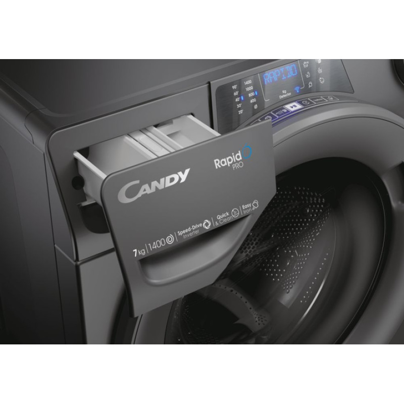 Пральна машина Candy RP4 476BWMRR/1-S графіт УЦІНКА