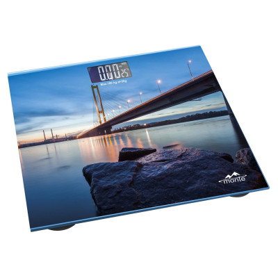 Monte Ваги підлогові 180кг/РК, /точність вимірювання 50г./температура повітря/розмір:28*28см, /міст/тип