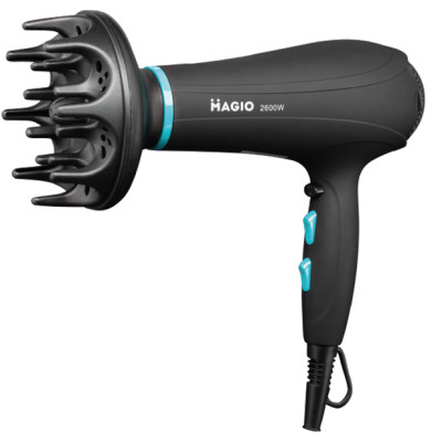 Фен MAGIO MG-169 2600Вт/3 температурних режими/2 швидкості/холодне повітря/дифузор.