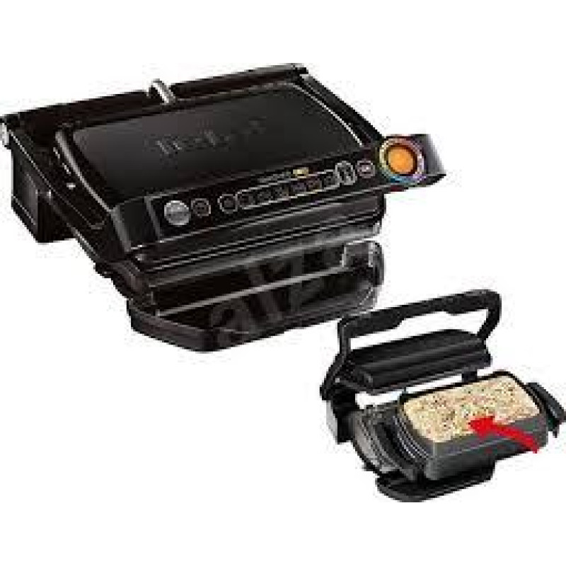 Гриль-барбекю Tefal GC714834 OptiGrill +• потужність: 2000 Вт • розмір поверхні: 30х20 див.