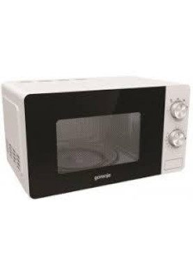 Мікрохвильова піч GORENJE MO17E1W, 17 л, 700 Вт, чорно-біла