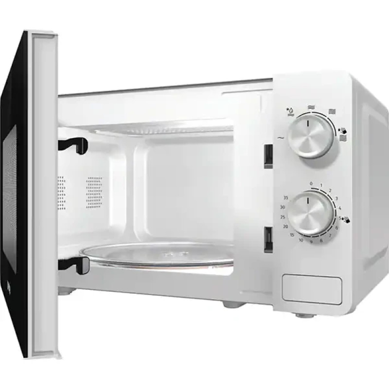 Мікрохвильова піч GORENJE MO17E1W, 17 л, 700 Вт, чорно-біла