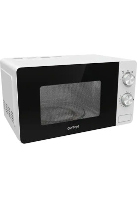 Мікрохвильова піч GORENJE MO17E1W, 17 л, 700 Вт, чорно-біла