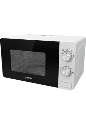 Мікрохвильова піч GORENJE MO17E1W, 17 л, 700 Вт, чорно-біла