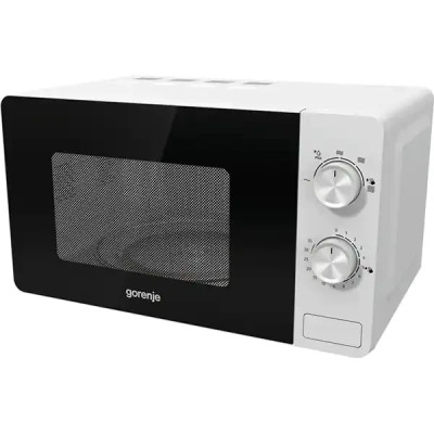 Мікрохвильова піч GORENJE MO17E1W, 17 л, 700 Вт, чорно-біла
