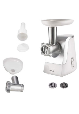 М'ясорубка GORENJE MG1600W, 1,9 кг/хв, 1500 Вт, сріблясто-біла