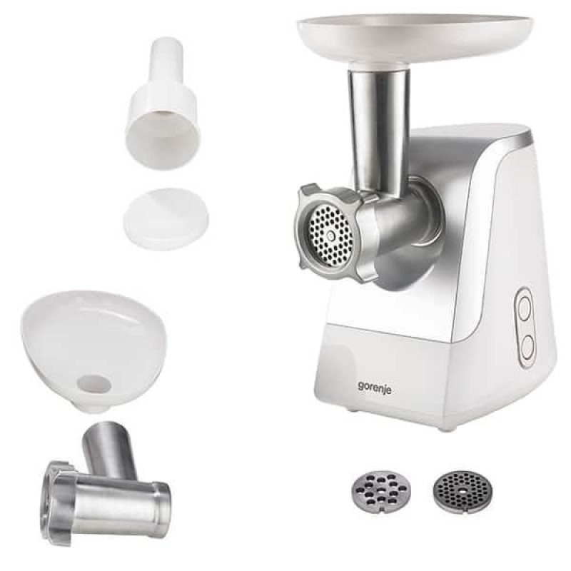 М'ясорубка GORENJE MG1600W, 1,9 кг/хв, 1500 Вт, сріблясто-біла