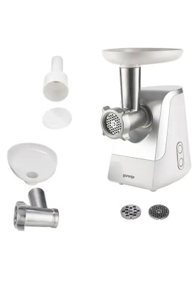 М'ясорубка GORENJE MG1600W, 1,9 кг/хв, 1500 Вт, сріблясто-біла