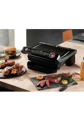 Гриль-барбекю Tefal GC714834 OptiGrill +• потужність: 2000 Вт • розмір поверхні: 30х20 див.