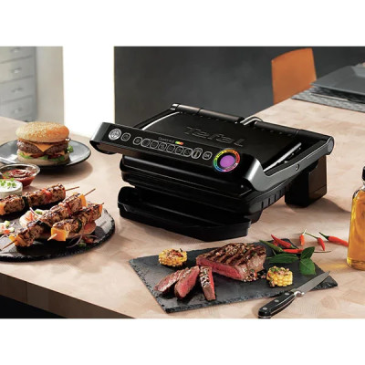 Гриль-барбекю Tefal GC714834 OptiGrill +• потужність: 2000 Вт • розмір поверхні: 30х20 див. Гриль-барбекю Tefal GC714834 OptiGrill +• потужність: 2000 Вт • розмір поверхні: 30х20 див.