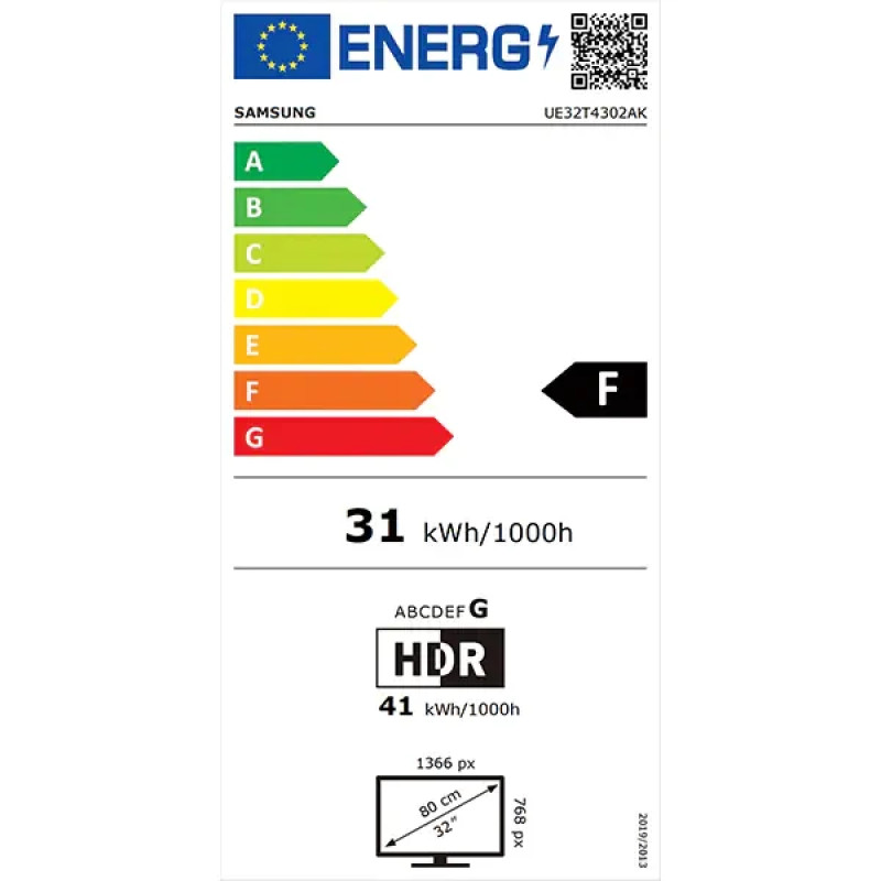 Телевізор SAMSUNG 32T4302 Smart LED TV, HD, HDR, 80 см Т - 2