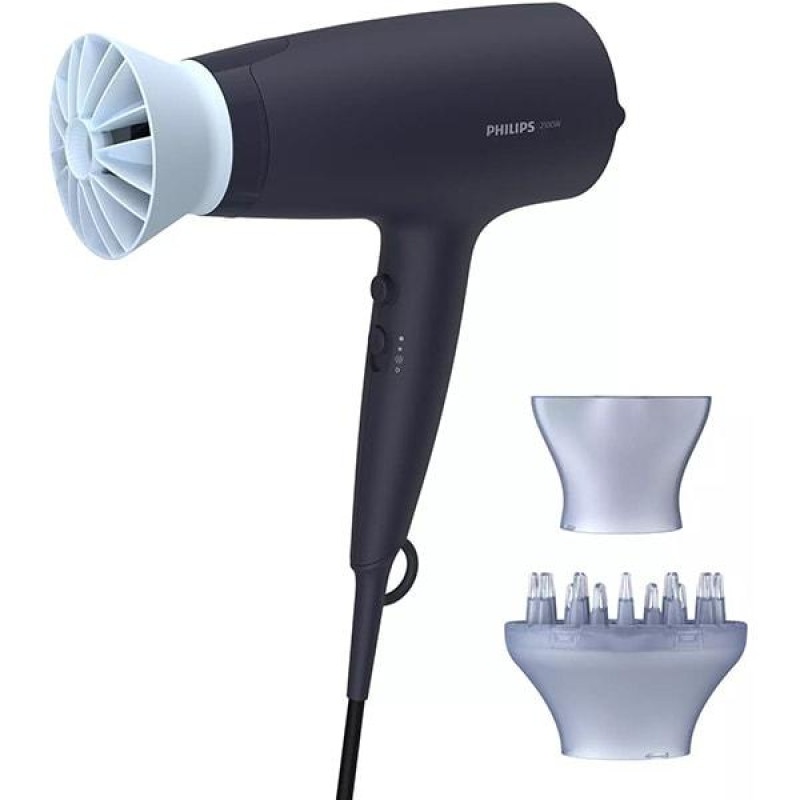 Фен PHILIPS BHD360/20, 6 швидкостей, 6 температурних рівнів, 2100W, чорний