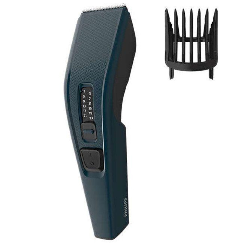 Машинка для стрижки волосся HC3505/15 Philips, 13 налаштувань довжини, з проводом, щітка для чищення, синя