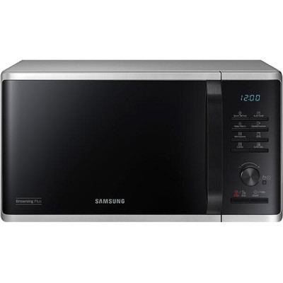 Мікрохвильова піч з грилем SAMSUNG MG23K3515AS/OL, 23л, 800Вт, сріблясто - чорний