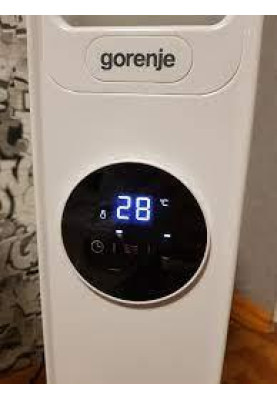 Масляний обігрівач Gorenje OR2000E 9 с-цій/2000/1200/800 Вт/20м/пульт ДУ/функція ECO/білий/