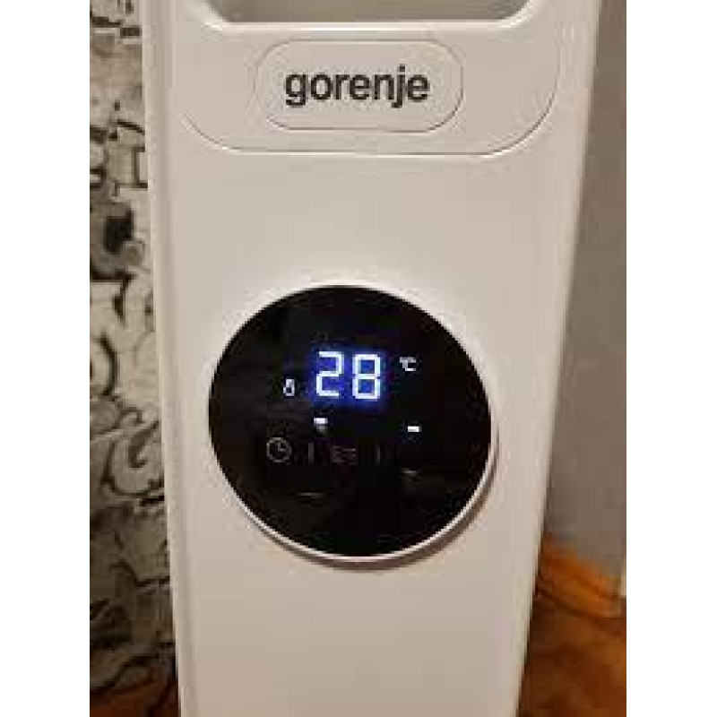 Масляний обігрівач Gorenje OR2000E 9 с-цій/2000/1200/800 Вт/20м/пульт ДУ/функція ECO/білий/