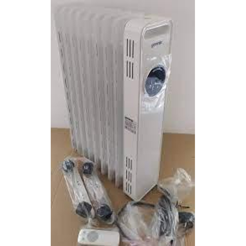 Масляний обігрівач Gorenje OR2000E 9 с-цій/2000/1200/800 Вт/20м/пульт ДУ/функція ECO/білий/