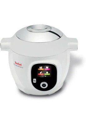 Мультиварка TEFAL Cook4Me+ CY851130, 6л, 1600Вт, 6 програм, додаток 150 рецептів, біло-сіра