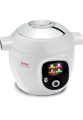 Мультиварка TEFAL Cook4Me+ CY851130, 6л, 1600Вт, 6 програм, додаток 150 рецептів, біло-сіра
