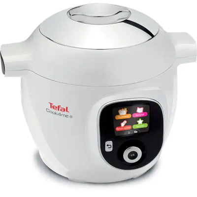 Мультиварка TEFAL Cook4Me+ CY851130, 6л, 1600Вт, 6 програм, додаток 150 рецептів, біло-сіра