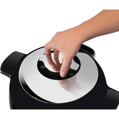 Мультиварка TEFAL Cook4Me+ Connect CY855830, 6л, 1600Вт, 6 програм, чорно-срібляста