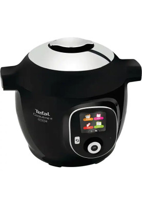 Мультиварка TEFAL Cook4Me+ Connect CY855830, 6л, 1600Вт, 6 програм, чорно-срібляста