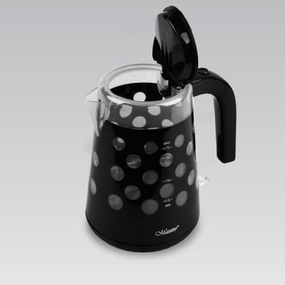 Maestro Ел.Чайник 2000 Вт. дисковий, 1,7 L підсв./Black
