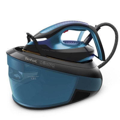 Прасувальна станція TEFAL Express Vision SV8151E0, 2800 Вт, 500 г/хв, 1800 мл, підошва Durilium, синьо-чорний