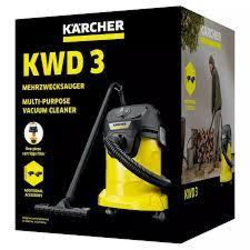 Пилосос вологого / сухого прибирання Karcher KWD 3 , 1000W, і 17 л,+ НАБІР ЩІТОК EU