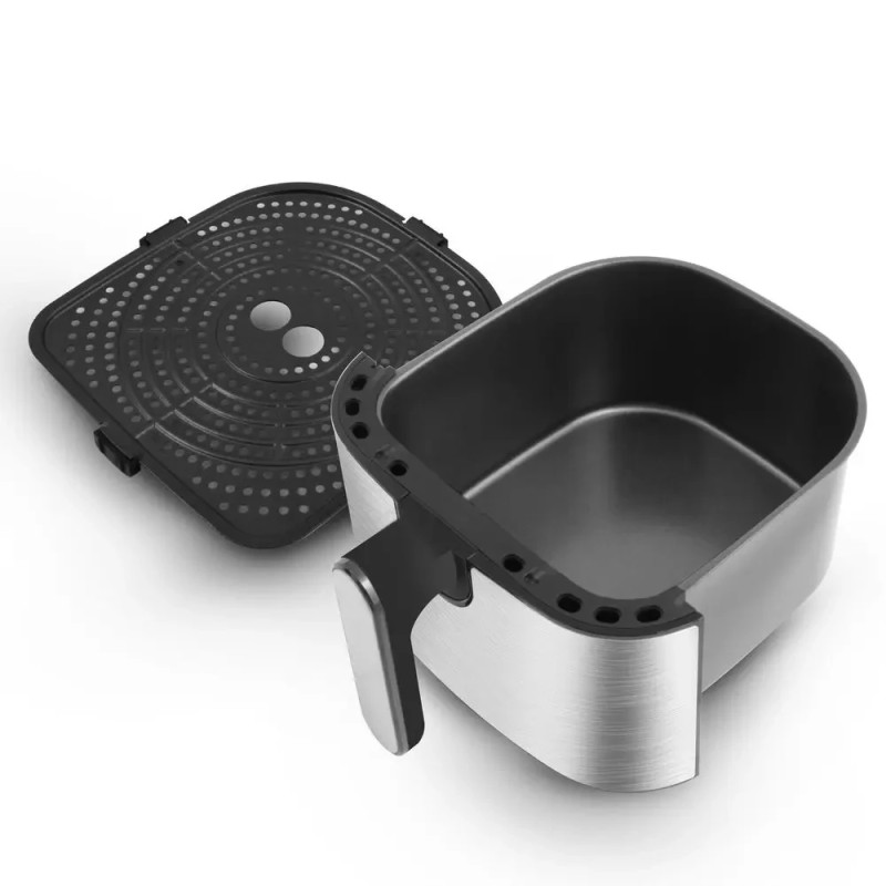 Фритюрниця Rohnson R2839, 4,5 л, 10 програм, 1500 Вт, Чорний / Срібний
