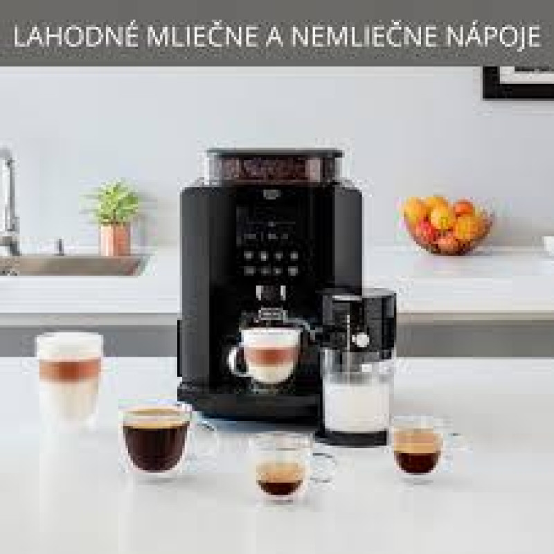 Автоматична екстрактор KRUPS Arabica Latte EA819E10, 1,7 л, 1450 Вт, 15 барів, антрацит