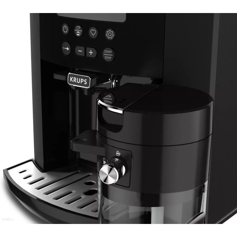 Автоматична екстрактор KRUPS Arabica Latte EA819E10, 1,7 л, 1450 Вт, 15 барів, антрацит