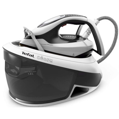 Прасувальна станція TEFAL Express Power SV8130E0, 2800Вт, 450г/хв, 1800мл, підошва Durilium, чорно-біла