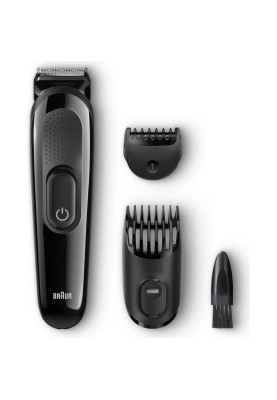 Тример для бороди Braun BT3322, Wet&Dry, 39 налаштувань довжини, Чорний / Сірий