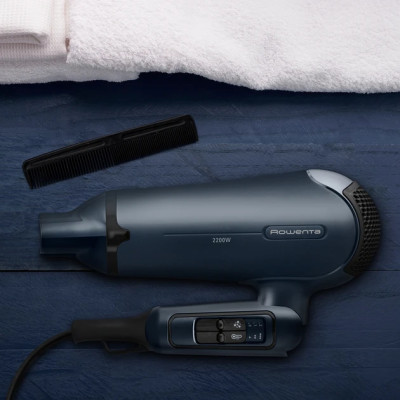Фен Rowenta Nomad CV4753F0, 2200W, 2 швидкості, синій