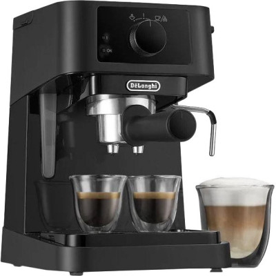 Ручна еспресо-машина DeLonghi Stilosa EC230.BK, 1 л, 15 бар, 1100 Вт, Чорний