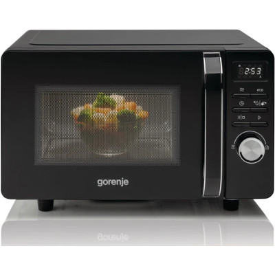 Мікрохвильова піч GORENJE MO20S4BC, 20л, 700Вт, чорна
