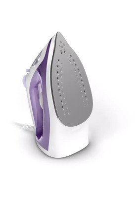 Праска Philips DST3010/30, Пар 30 г/хв, 0,3 л, Керамічна підошва, 2000 Вт, Білий / Фіолетови