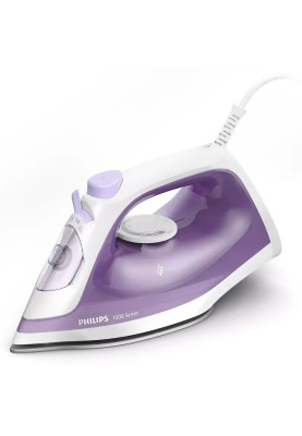 Праска Philips DST3010/30, Пар 30 г/хв, 0,3 л, Керамічна підошва, 2000 Вт, Білий / Фіолетови