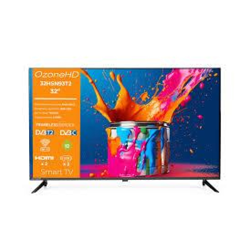 Телевізор  32" OzoneHD 32HSN93T2 SmartTV/Аndroid 12/Безрамочний