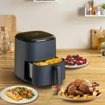 Фритюрниця TEFAL Easy Fry Max EY245B10, 1.2кг, 5л, 1500Вт, чорна