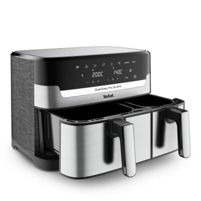 Двофритюрниця TEFAL Easy Fry&Gril EY905D10, 2.4кг, 8.3л, 2700Вт, чорно-сріблястий