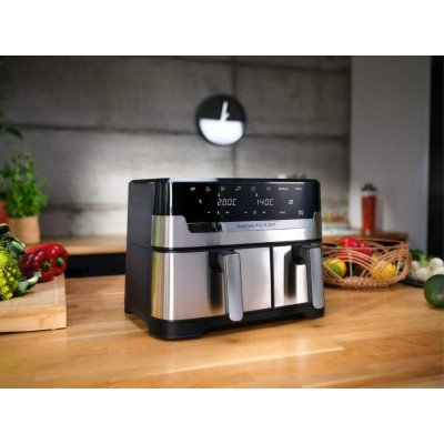 Двофритюрниця TEFAL Easy Fry&Gril EY905D10, 2.4кг, 8.3л, 2700Вт, чорно-сріблястий