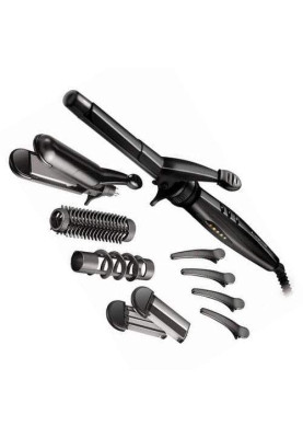 Мультистайлер Remington S8670 Styling Kit, керамічне покриття, 5 аксесуарів, плойка, чорний