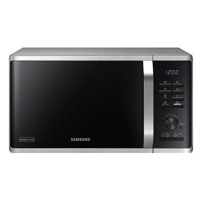 Мікрохвильова піч Samsung 800Вт/23л/гриль/чорна-нерж сталь/електр керув/біокераміка