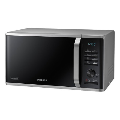 Мікрохвильова піч Samsung 800Вт/23л/гриль/чорна-нерж сталь/електр керув/біокераміка