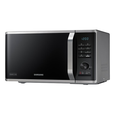 Мікрохвильова піч Samsung 800Вт/23л/гриль/чорна-нерж сталь/електр керув/біокераміка