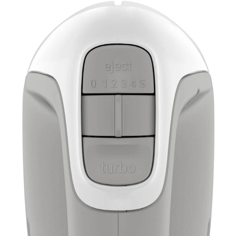 Ручний міксер Tefal Prep`Mix HT450B38, 450 Вт, 5 налаштувань швидкості, Turbo, білий / сірий