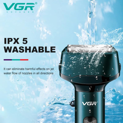 Електробритва-шейвер VGR V-370 для вологого/сухого гоління IPX5