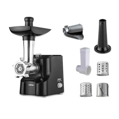 М`ясорубка Zelmer ZMM1530B, 1500 Вт, продуктивність подрібнення 1,8 кг/хв, реверс, аксесуар для помідорів